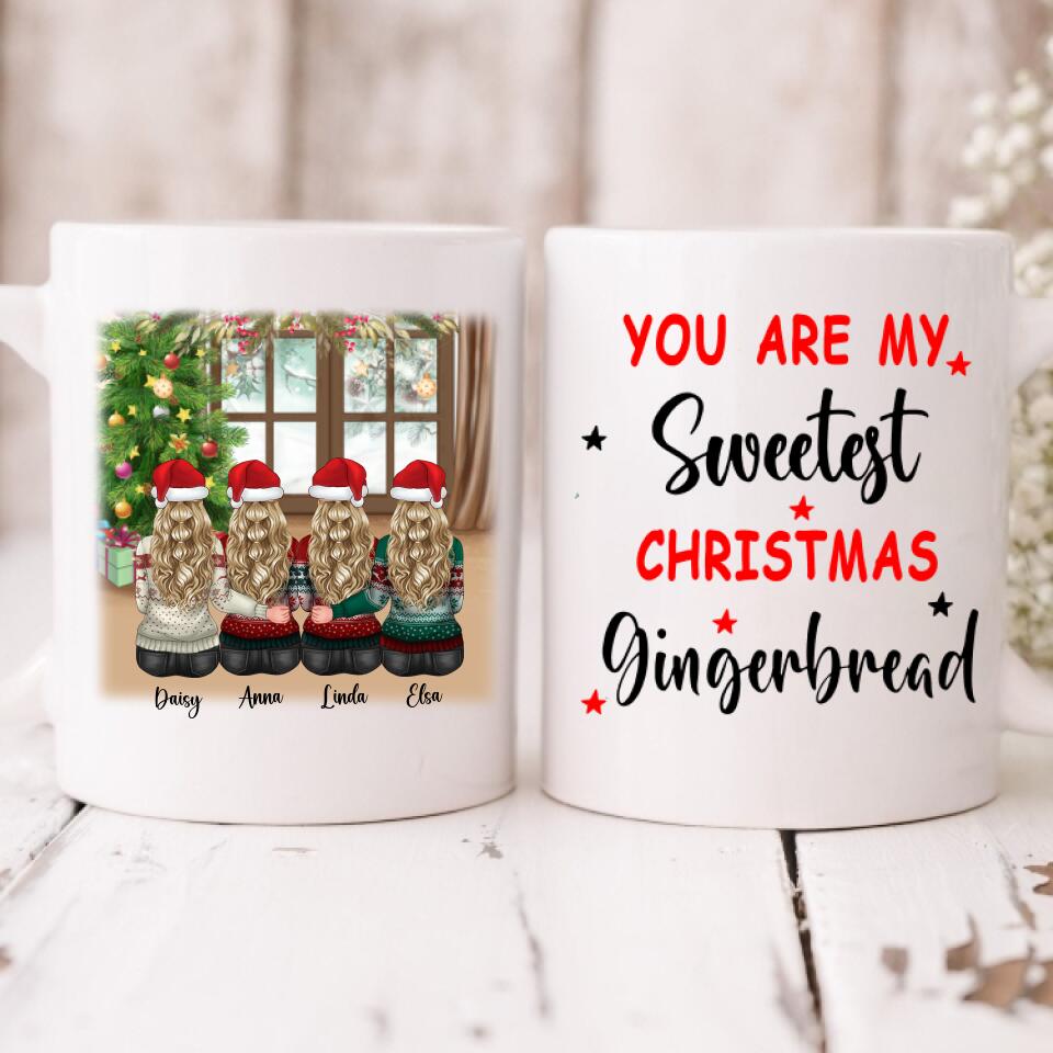 Christmas With Besties - " You Are My Sweetest Christmas Gingerbread " Personalized Mug - VIEN-CML-20220115-02