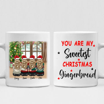 Christmas With Besties - " You Are My Sweetest Christmas Gingerbread " Personalized Mug - VIEN-CML-20220115-02