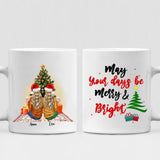 Christmas Girls Best Friends - " May Your Days Be Mery & Bright " Personalized Mug - VIEN-CML-20220111-01