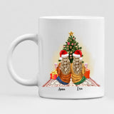 Christmas Girls Best Friends - " May Your Days Be Mery & Bright " Personalized Mug - VIEN-CML-20220111-01