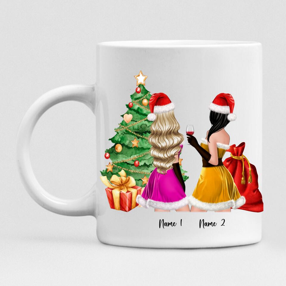 Christmas Besties - " Coffee & Christmas Music " Personalized Mug - NGUYEN-CML-20220107-01