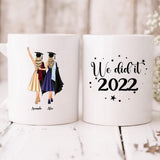 Graduation Besties - " We Did It 2022 " Personalized Mug - CUONG-CML-20220114-03