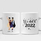 Graduation Besties - " We Did It 2022 " Personalized Mug - CUONG-CML-20220114-03