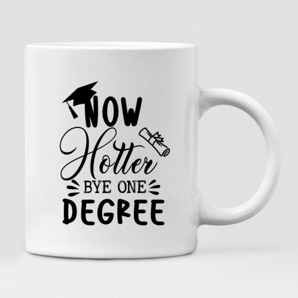 Graduation Girls - " Now Hotter By One Degree " Personalized Mug - CUONG-CML-20220110-04