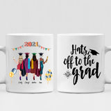 Graduation Girls - " Hats Off To The Grad " Personalized Mug - CUONG-CML-20220110-04