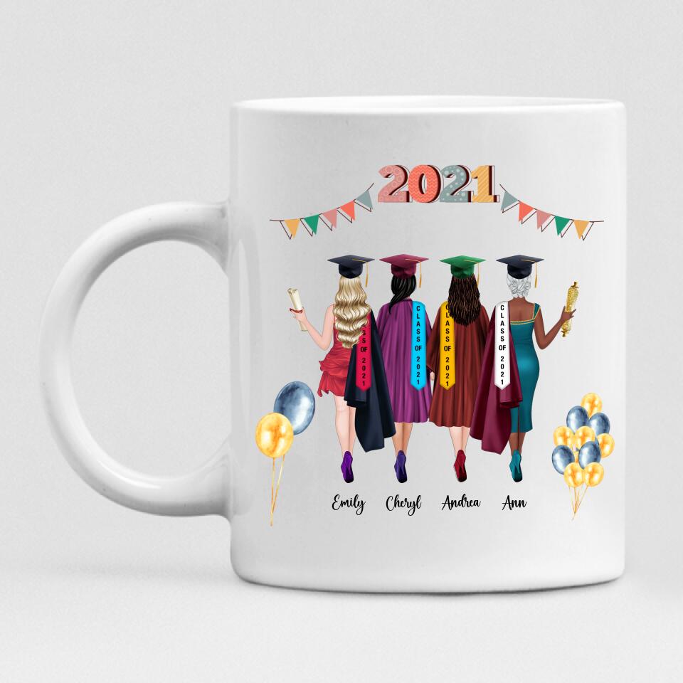 Graduation Girls - " Hats Off To The Grad " Personalized Mug - CUONG-CML-20220110-04
