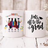 Graduation Girls - " Hats Off To The Grad " Personalized Mug - CUONG-CML-20220110-04