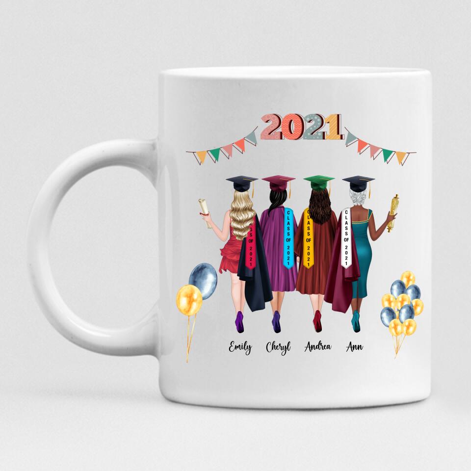 Graduation Girls - " We Did It 2022 " Personalized Mug - CUONG-CML-20220110-04