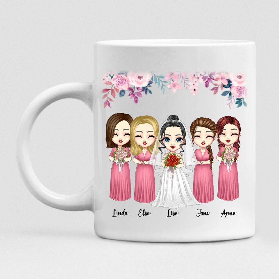 Wedding With Besties - " May Your Love Continue To Grow Each And Every Year Best Wishes On Your Wedding " Personalized Mug - VIEN-CML-20220218-01