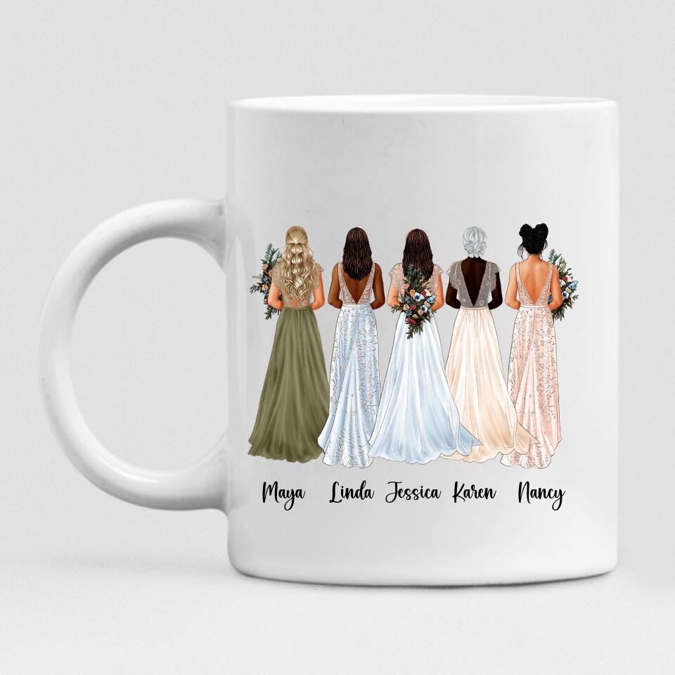 Boho Wedding Best Friends - " Together Is A Beautiful Place To Be " Personalized Mug - CUONG-CML-20220114-04