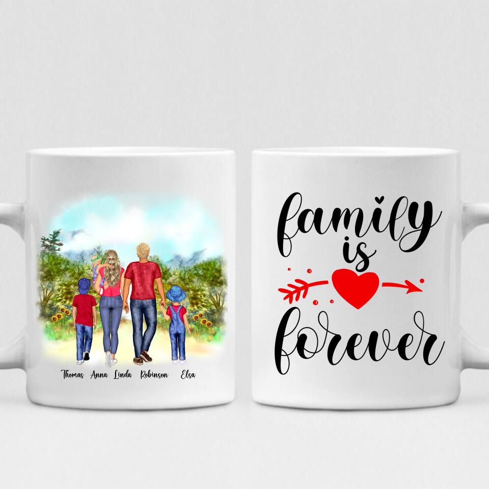 Family Holidays - " Family Is Forever " Personalized Mug - VIEN-CML-20220228-02