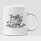 Family Holidays - " Family Where Life Begins & Love Never Ends " Personalized Mug - VIEN-CML-20220228-02