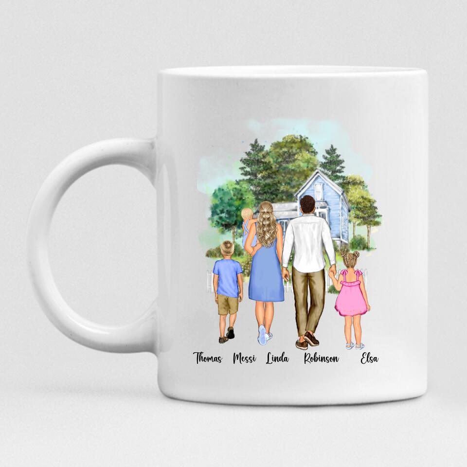 Family Home - " Family Where Life Begins & Love Never Ends " Personalized Mug - VIEN-CML-20220225-01