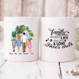 Family Home - " Family Where Life Begins & Love Never Ends " Personalized Mug - VIEN-CML-20220225-01