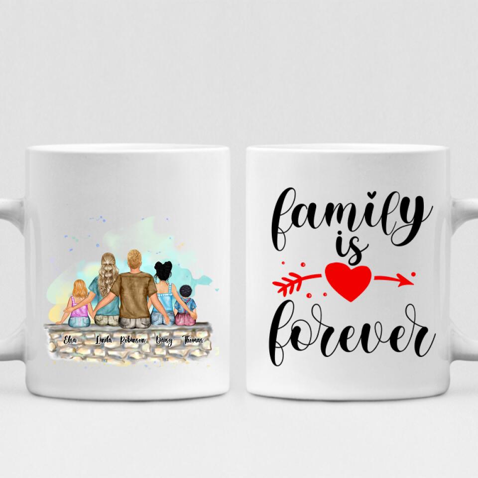 Family Holidays - " Family Is Forever " Personalized Mug - VIEN-CML-20220223-04