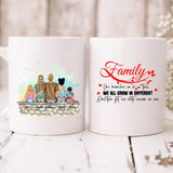 Family Holidays - " Family Like Branches On A Tree, We All Grow In Different Directions Yet Our Roots Remain As One " Personalized Mug - VIEN-CML-20220223-04