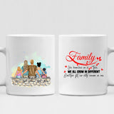 Family Holidays - " Family Like Branches On A Tree, We All Grow In Different Directions Yet Our Roots Remain As One " Personalized Mug - VIEN-CML-20220223-04