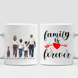 Family Walking Down The Street - " Family Is Forever " Personalized Mug - NGUYEN-CML-20220111-01