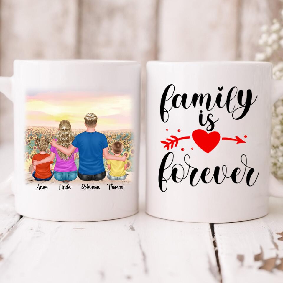 We Are Family - " Family Is Forever " Personalized Mug - VIEN-CML-20220115-01