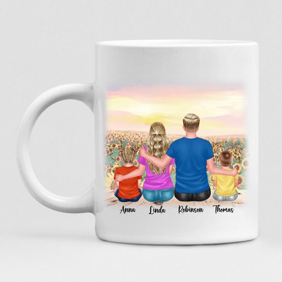 We Are Family - " Family Where Life Begins & Love Never Ends " Personalized Mug - VIEN-CML-20220115-01