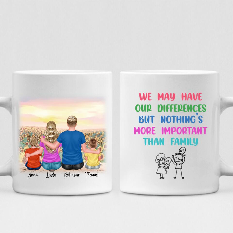 We Are Family - " We May Have Our Differences But Nothing’s More Important Than Family " Personalized Mug - VIEN-CML-20220115-01