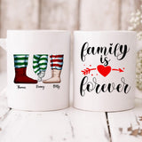 Family Where Life Begins - " Family Is Forever " Personalized Mug - CUONG-CML-20220117-03