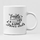 Family Where Life Begins - " Family Where Life Begins & Love Never Ends " Personalized Mug - CUONG-CML-20220117-03