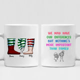 Family Where Life Begins - " We May Have Our Differences But Nothing’s More Important Than Family " Personalized Mug - CUONG-CML-20220117-03