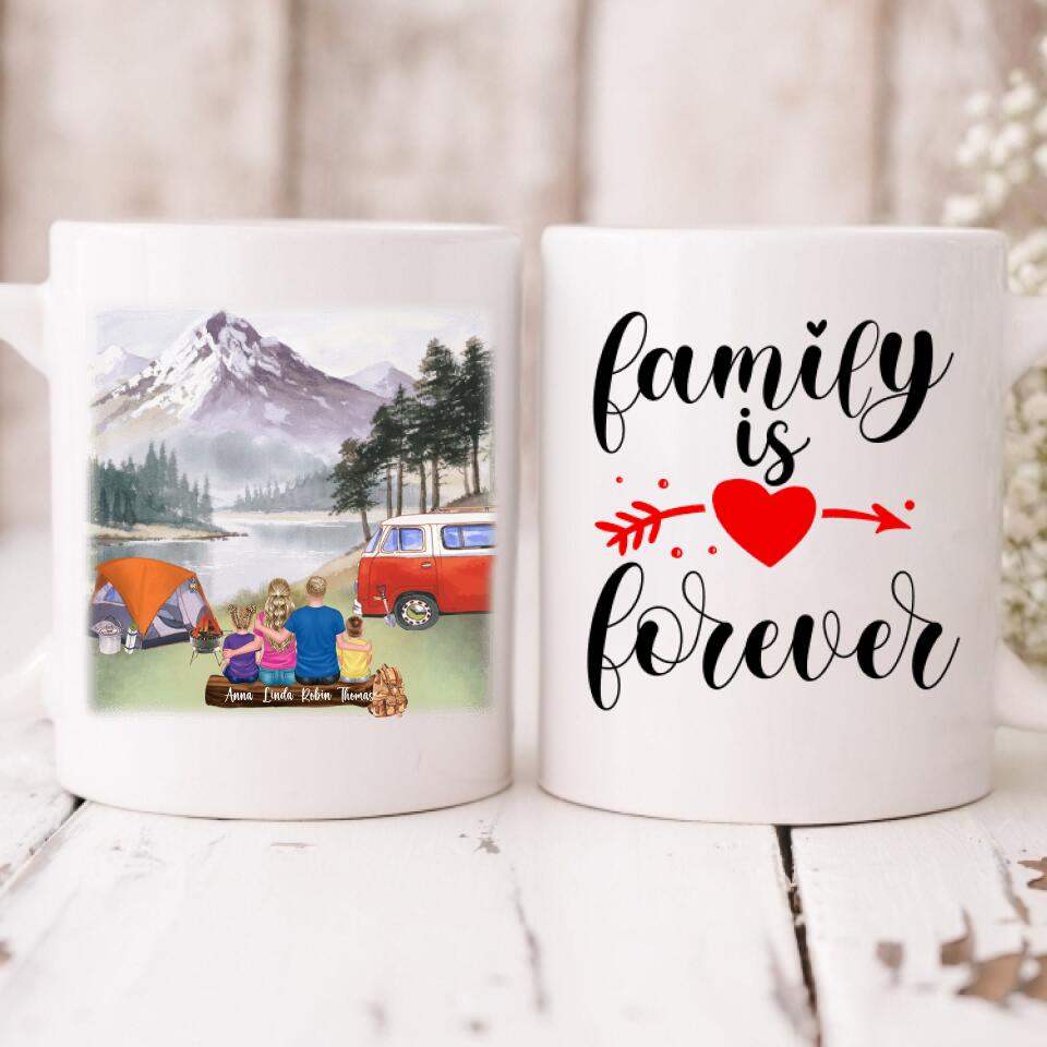 Family Camping - " Family Is Forever " Personalized Mug - VIEN-CML-20220218-02