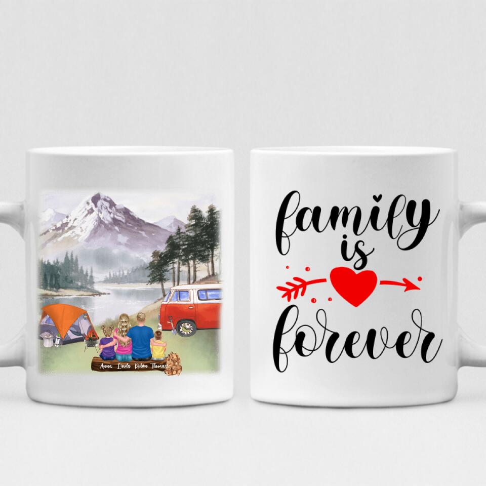 Family Camping - " Family Is Forever " Personalized Mug - VIEN-CML-20220218-02