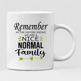 Family Camping - " Remember As Far As Anyone Knows. We Are A Nice Normal Family " Personalized Mug - VIEN-CML-20220218-02
