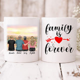 The Sunflower Family - " Family Is Forever " Personalized Mug - PHUOC-CML-20220218-02