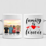 The Sunflower Family - " Family Is Forever " Personalized Mug - PHUOC-CML-20220218-02