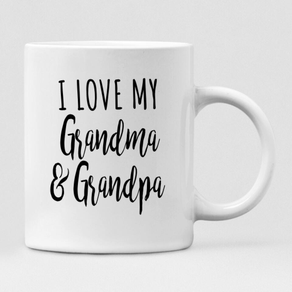 Grandpa and Grandma - " I Love My Grandma & Grandpa " Personalized Mug - VIEN-CML-20220104-01