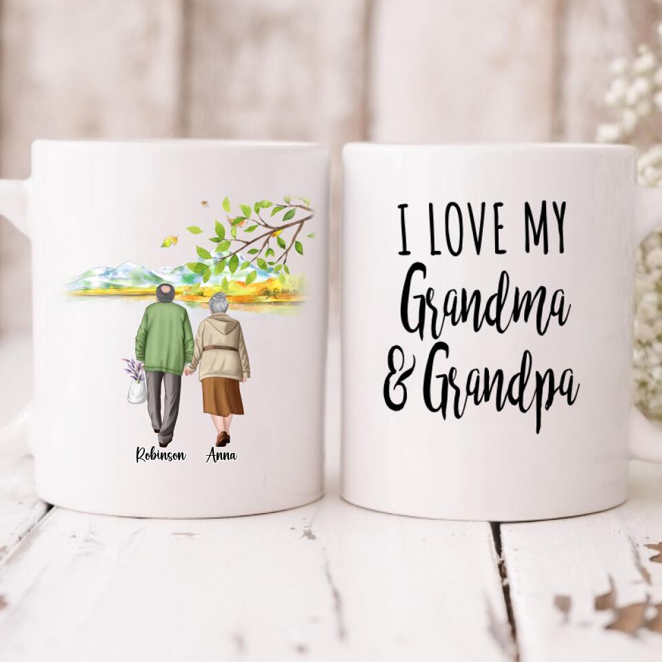 Grandpa and Grandma - " I Love My Grandma & Grandpa " Personalized Mug - VIEN-CML-20220104-01