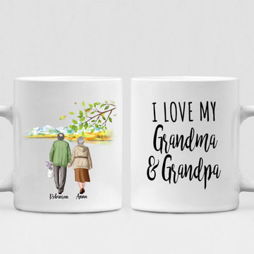 Grandpa and Grandma - " I Love My Grandma & Grandpa " Personalized Mug - VIEN-CML-20220104-01