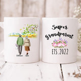 Grandpa and Grandma - " Super Grandparents " Personalized Mug - VIEN-CML-20220104-01