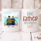 Father And Son - " Like Father Like Son " Personalized Mug - PHUOC-CML-20220221-04