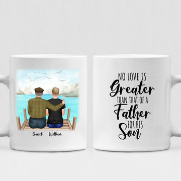Father And Son - " No Love Is Greater Than That Of A Father For His Son " Personalized Mug - PHUOC-CML-20220221-04