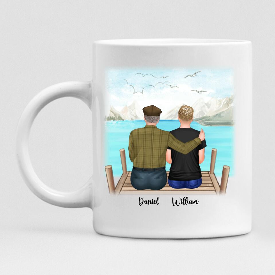 Father And Son - " The Love Between Father & Son Knows No Distance I Love You Dad " Personalized Mug - PHUOC-CML-20220221-04