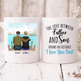 Father And Son - " The Love Between Father & Son Knows No Distance I Love You Dad " Personalized Mug - PHUOC-CML-20220221-04