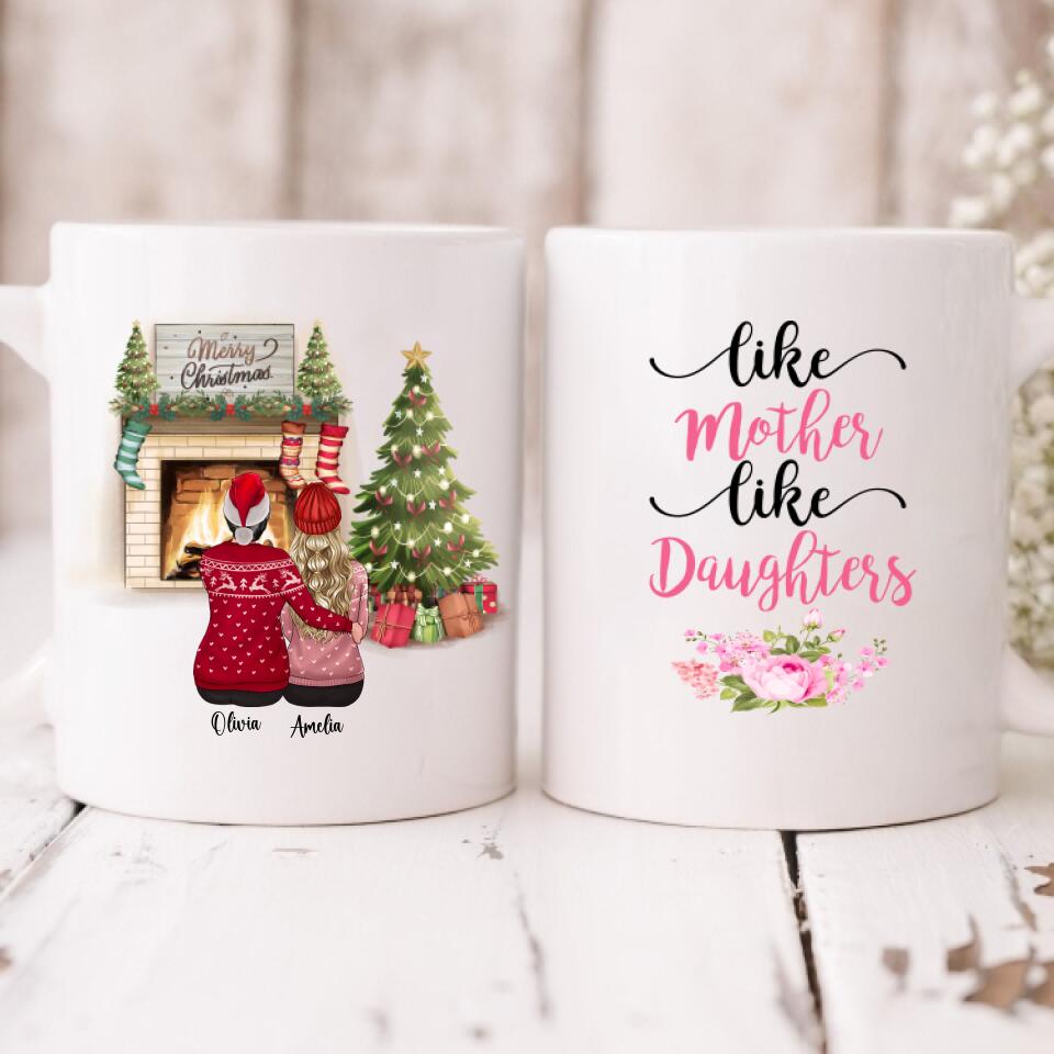 Christmas Mother And Daughter - " Like Mother Like Daughters " Personalized Mug - PHUOC-CML-20220221-03