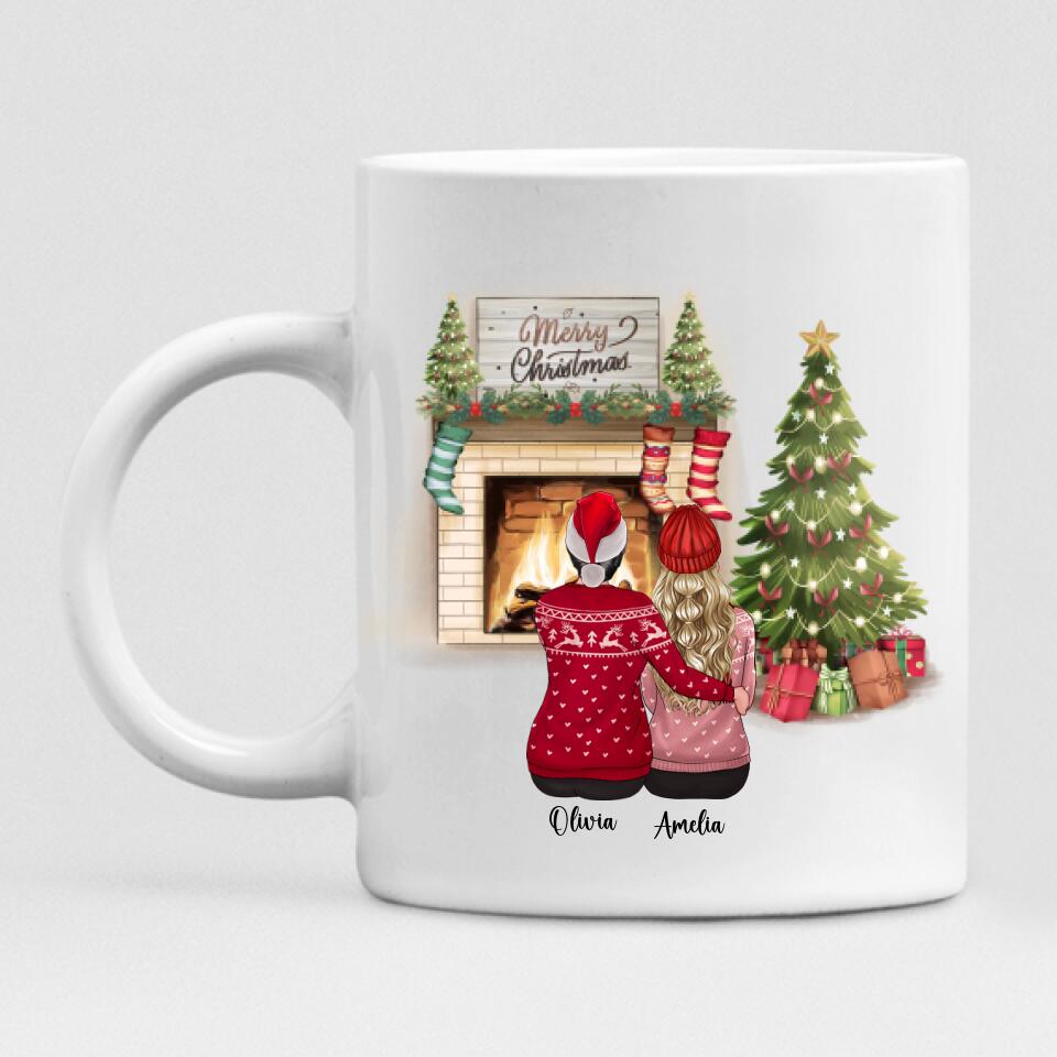 Christmas Mother And Daughter - " Mother And Daughter From The Start. Best Friends Forever From The Heart " Personalized Mug - PHUOC-CML-20220221-03
