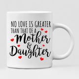 Christmas Mother And Daughter - " No Love Is Greater Than That Of A Mother And Daughter " Personalized Mug - PHUOC-CML-20220221-03