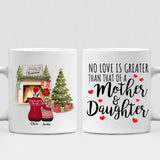 Christmas Mother And Daughter - " No Love Is Greater Than That Of A Mother And Daughter " Personalized Mug - PHUOC-CML-20220221-03