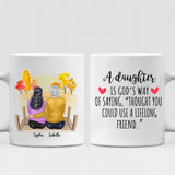 Autumn Mom And Daughter - " A Daughter Is God’s Way Of Saying Thought You Could Use A Lifelong Friend " Personalized Mug - PHUOC-CML-20220221-02