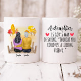 Autumn Mom And Daughter - " A Daughter Is God’s Way Of Saying Thought You Could Use A Lifelong Friend " Personalized Mug - PHUOC-CML-20220221-02