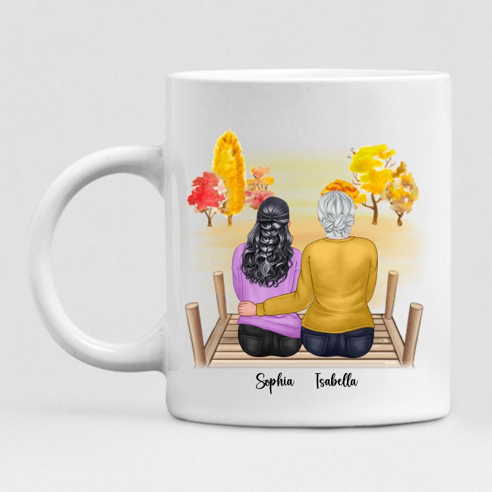 Autumn Mom And Daughter - " Mother And Daughter From The Start. Best Friends Forever From The Heart " Personalized Mug - PHUOC-CML-20220221-02