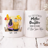 Autumn Mom And Daughter - " The Love Between Mother & Daughter Knows No Distance I Love You Mom " Personalized Mug - PHUOC-CML-20220221-02