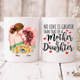 Mother And Daughter - " No Love Is Greater Than That Of A Mother And Daughter " Personalized Mug - CUONG-CML-20220106-04